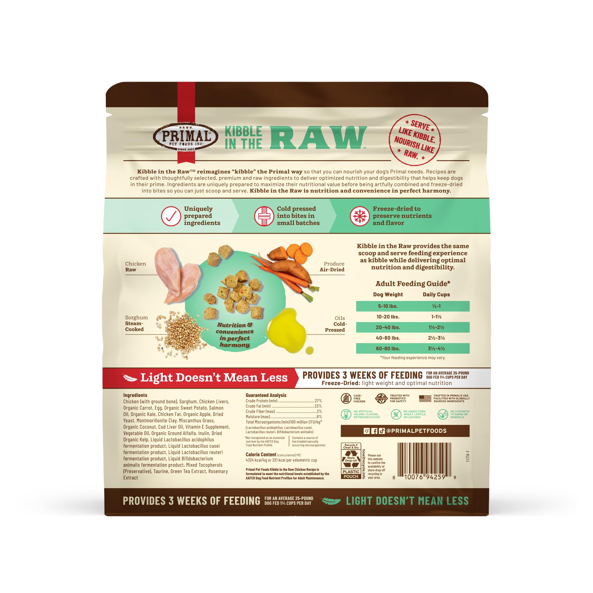 Primal Pet Foods elaborado en EE. UU. con control de calidad.