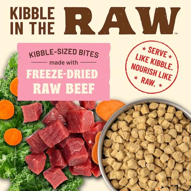 Primal Kibble en la Cruda, listo para servir sin descongelar