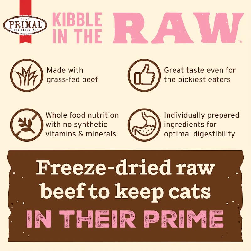 Primal Kibble en la Cruda sin granos para dieta limpia