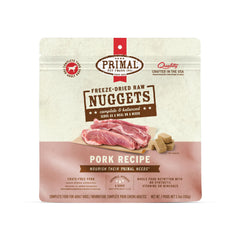 Primal Pet Foods Nuggets empaque frontal, práctico para compra diaria.