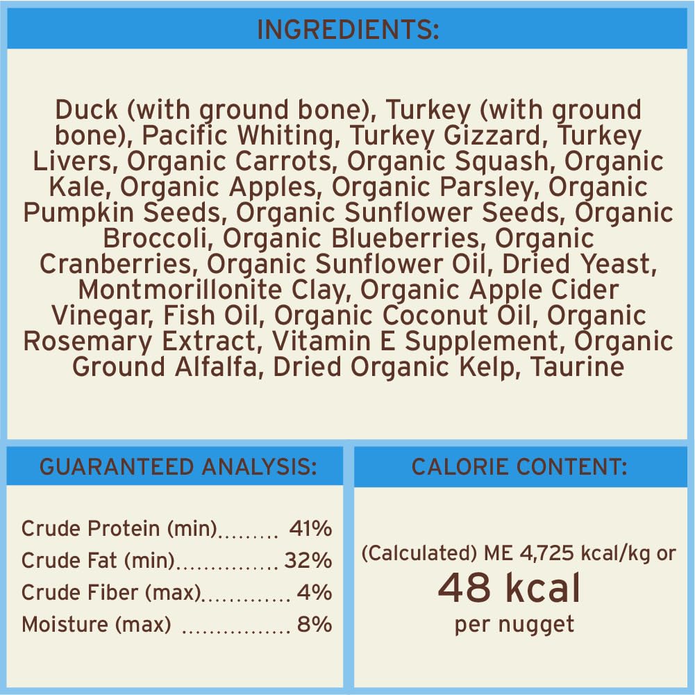 Primal Pet Foods Nuggets pato entrenamiento: snack sabroso para entrenar.