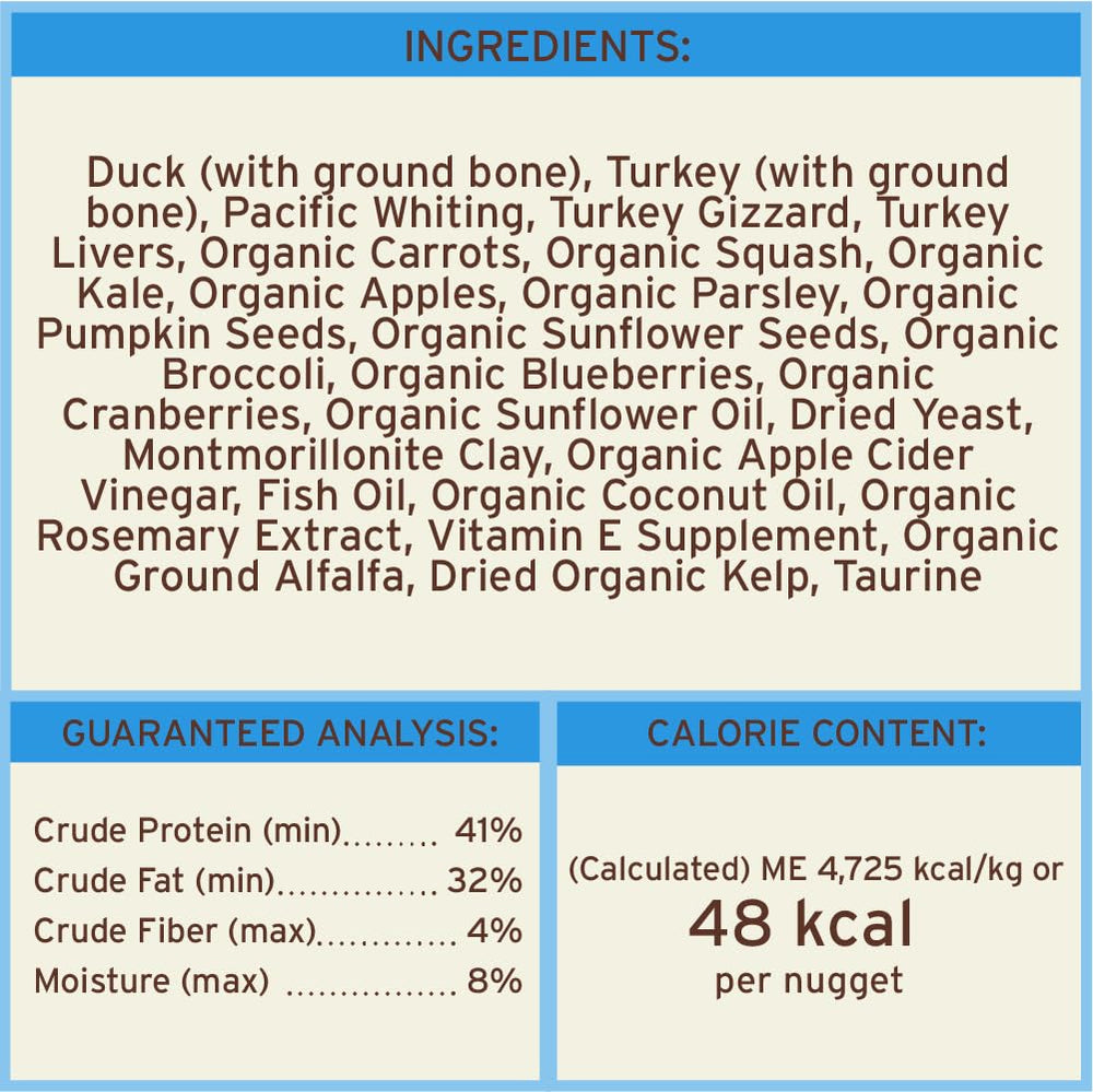 Primal Pet Foods Nuggets pato entrenamiento: snack sabroso para entrenar.