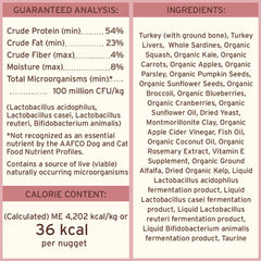 Primal Pet Foods: nuggets fáciles de desmenuzar para servir.