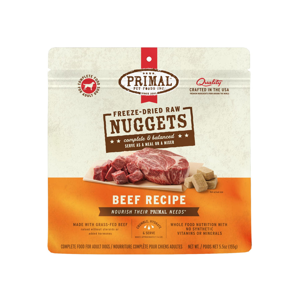 Nuggets de Primal Pet Foods, alto en proteína para perros