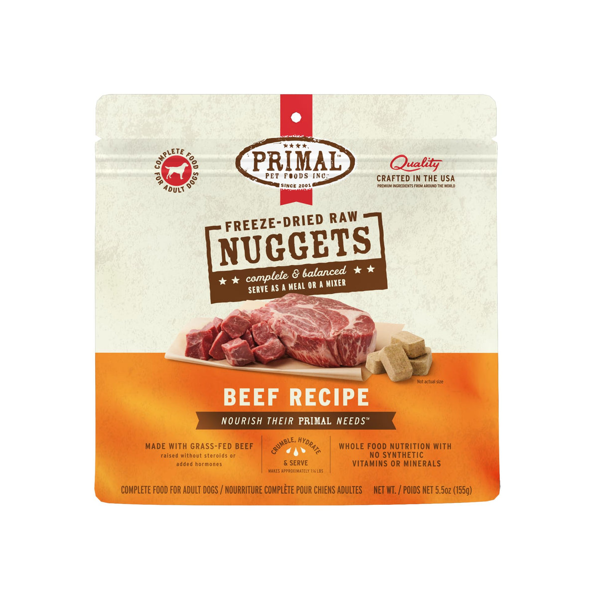 Nuggets de Primal Pet Foods, alto en proteína para perros