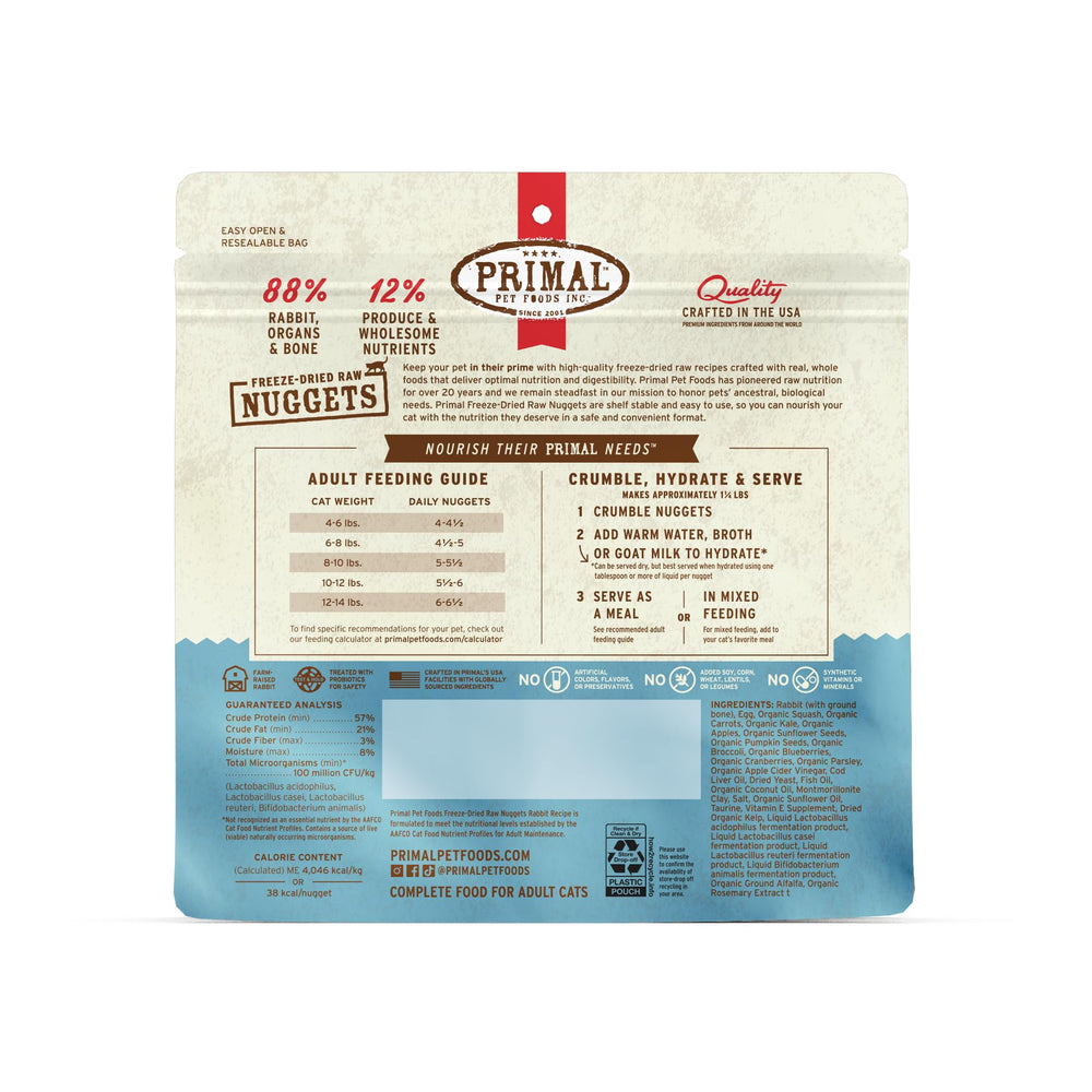 Primal Pet Foods sin granos ni legumbres, opción para dietas sensibles.