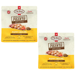 Primal Pet Foods Pronto Mini Nuggets en bolsa, listo para servir fácilmente.