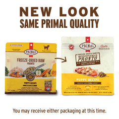 Primal Pet Foods Pronto Mini Nuggets, ingredientes naturales para cachorro.