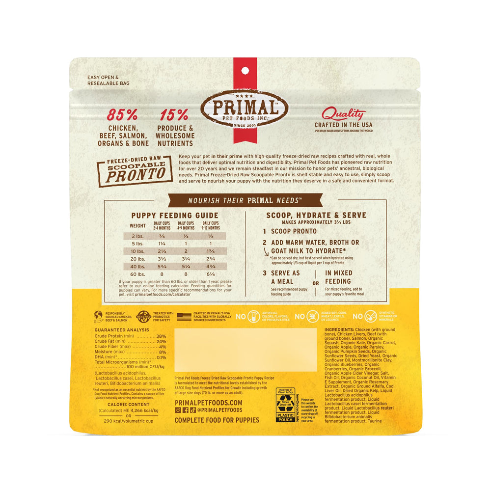 Primal Pet Foods Pronto Mini Nuggets nuggets liofilizados para paladares sensibles