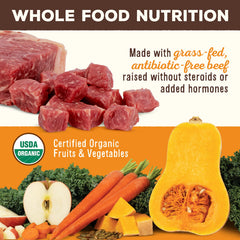 Primal Pet Foods Pronto Mini Nuggets ternera, topping sabroso para la comida diaria.