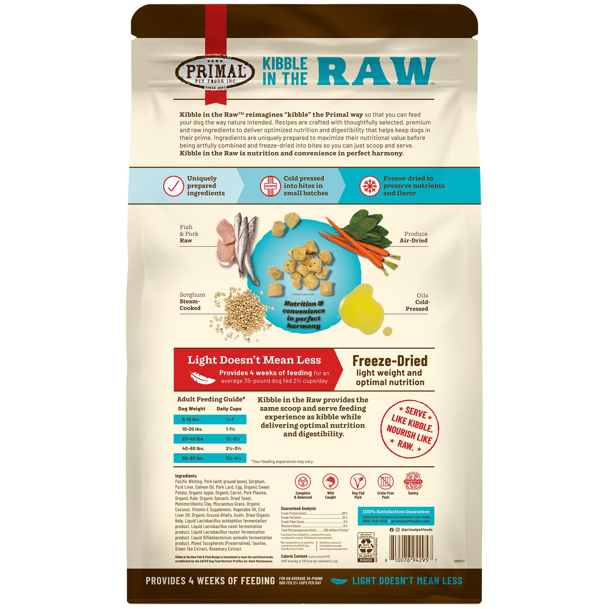 Primal Pet Foods: sin rellenos ni alérgenos comunes