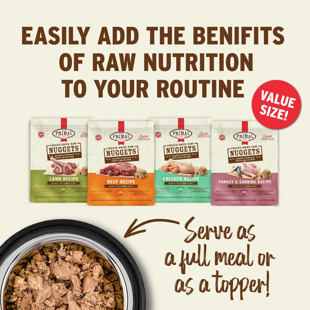 Primal sin cereales para dietas específicas de perros.