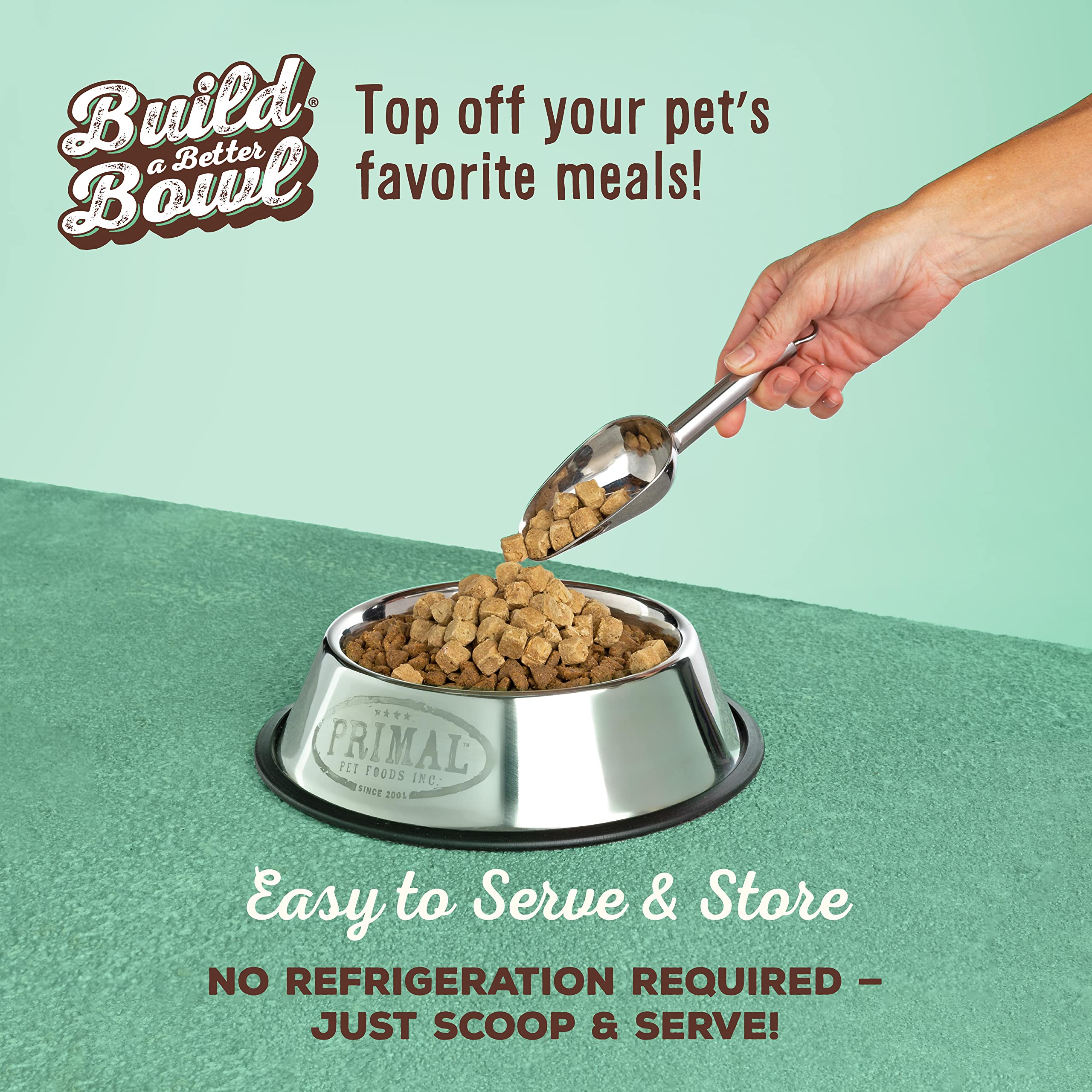 Primal Pet Foods toppers de higado para gatos, acompañamiento sabroso y nutritivo.