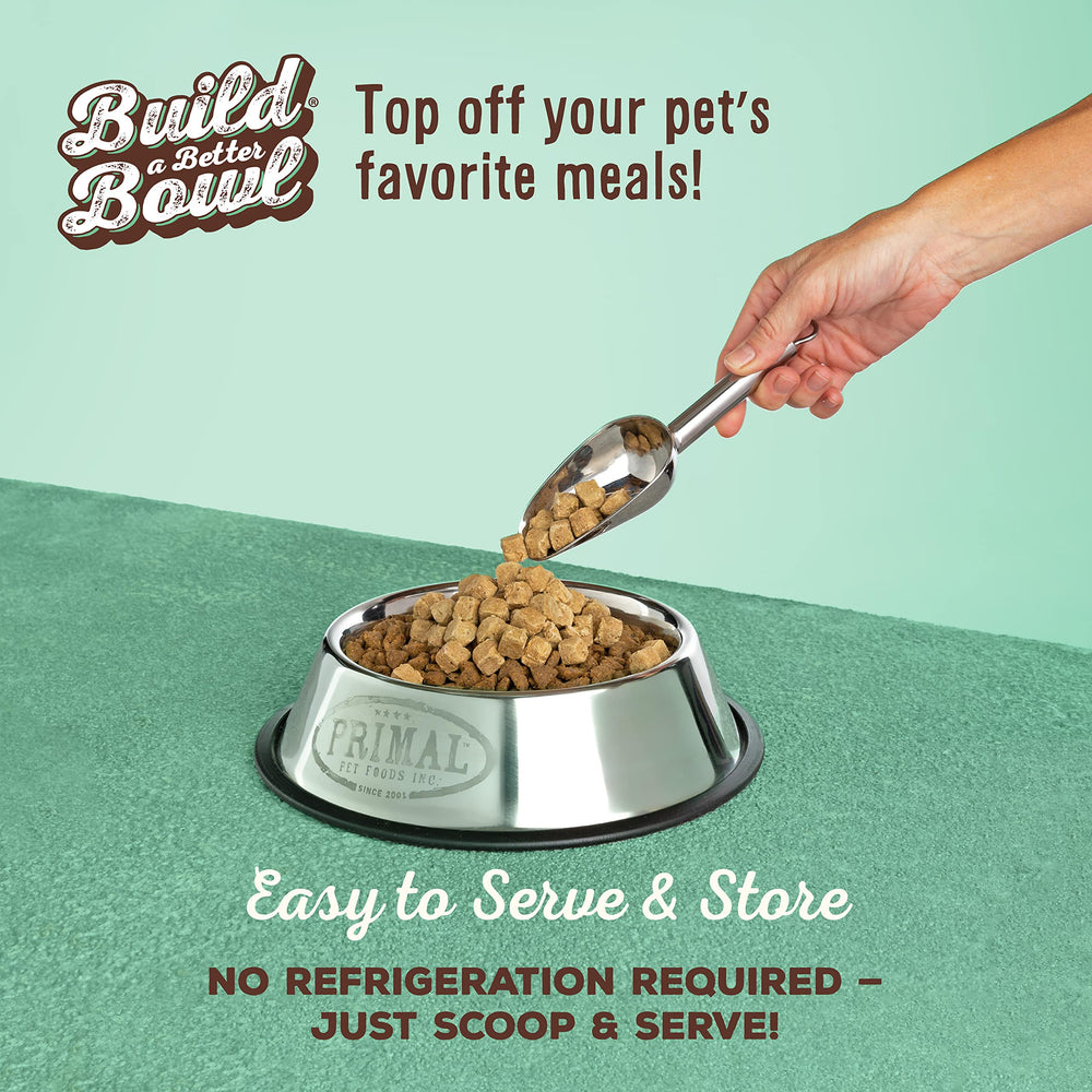 Primal Pet Foods toppers de higado para gatos, acompañamiento sabroso y nutritivo.