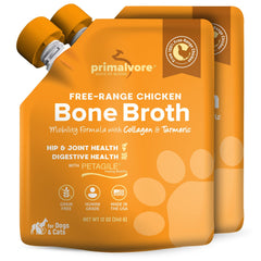 Primalvore Caldo Óseo de Granja – etiqueta frontal, sabor natural para movilidad