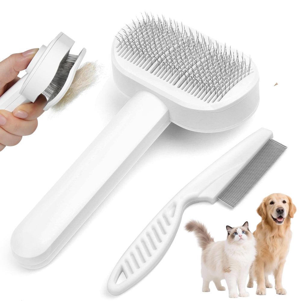 Cepillo Prime Pets con auto limpieza para eliminar pelo suelto sin irritar la piel