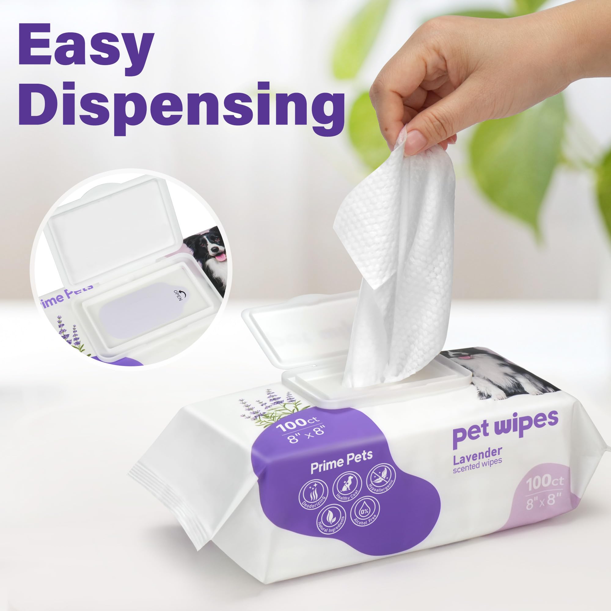 Tapa abatible mantiene húmedas las toallitas, ideal para viajes.