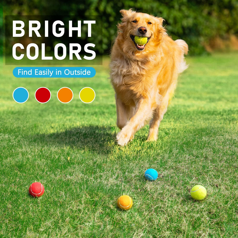PrimePets juego interior exterior, pelotas de tenis para perros resistentes