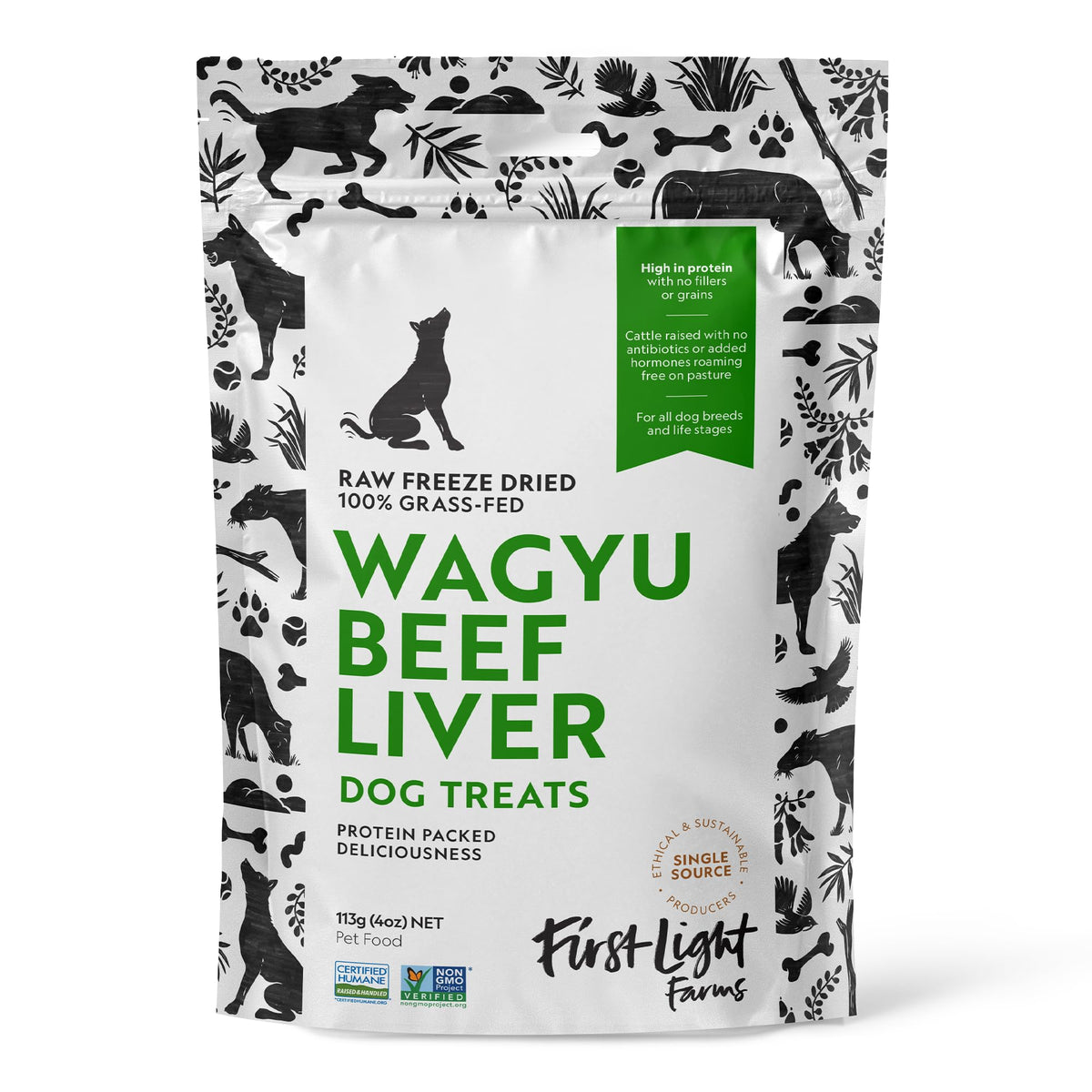 Primera Luz Hígado Wagyu Liofilizado: premio saludable para entrenar.