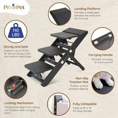 PRIORPET rampa ajustable 7–20 pulgadas para sofás y camas
