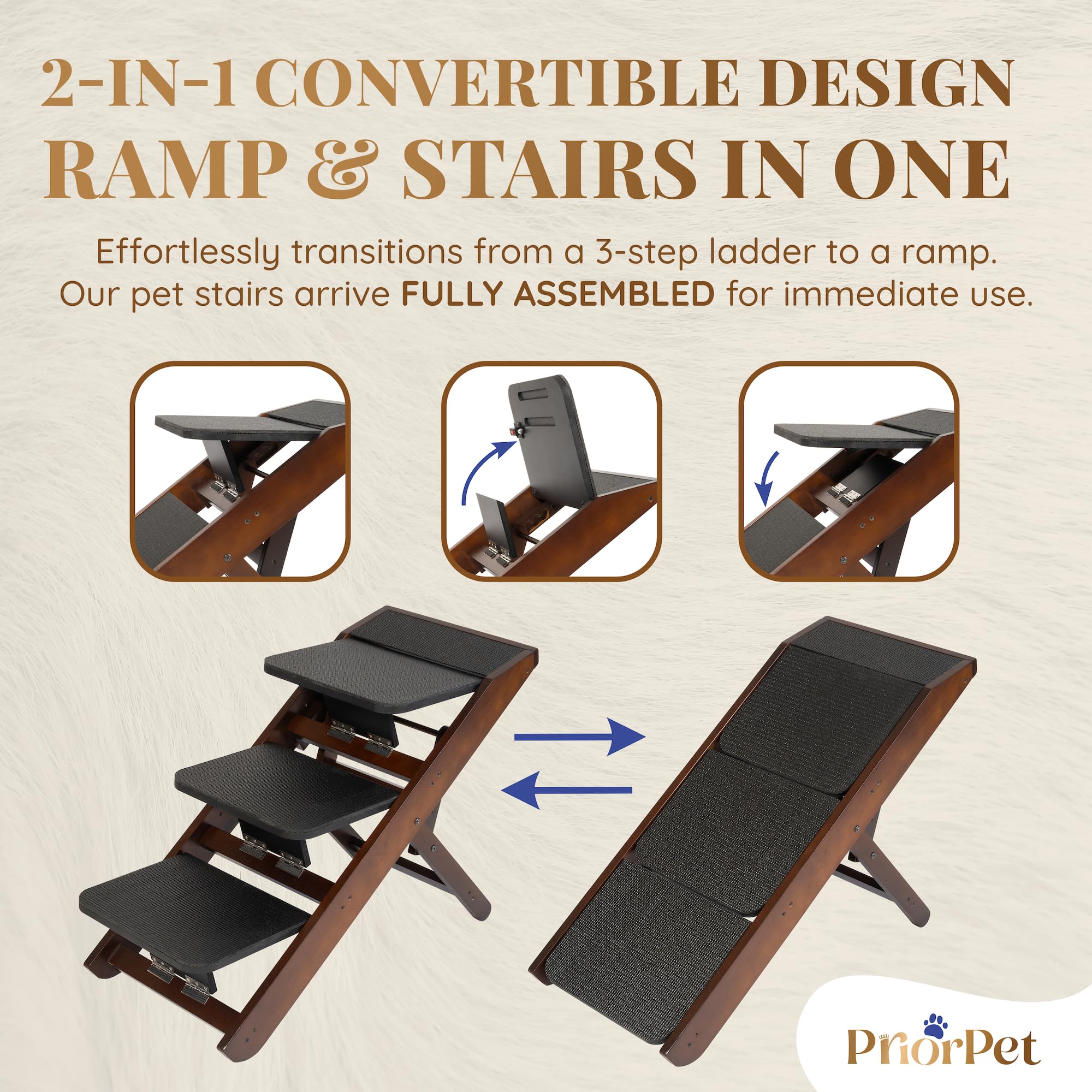 PRIORPET rampa para cama con ajuste de 7 a 20 pulgadas