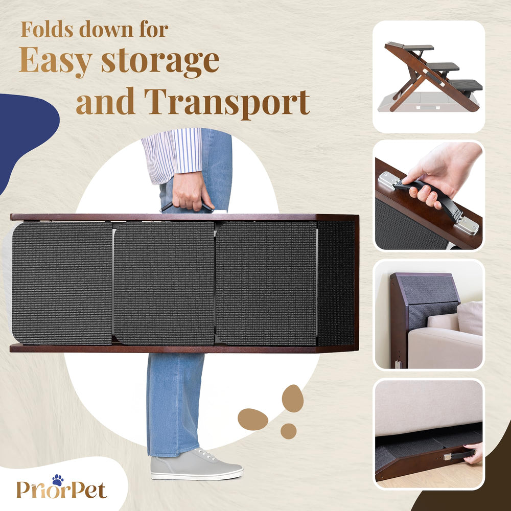 PRIORPET rampa plegable para almacenamiento sencillo