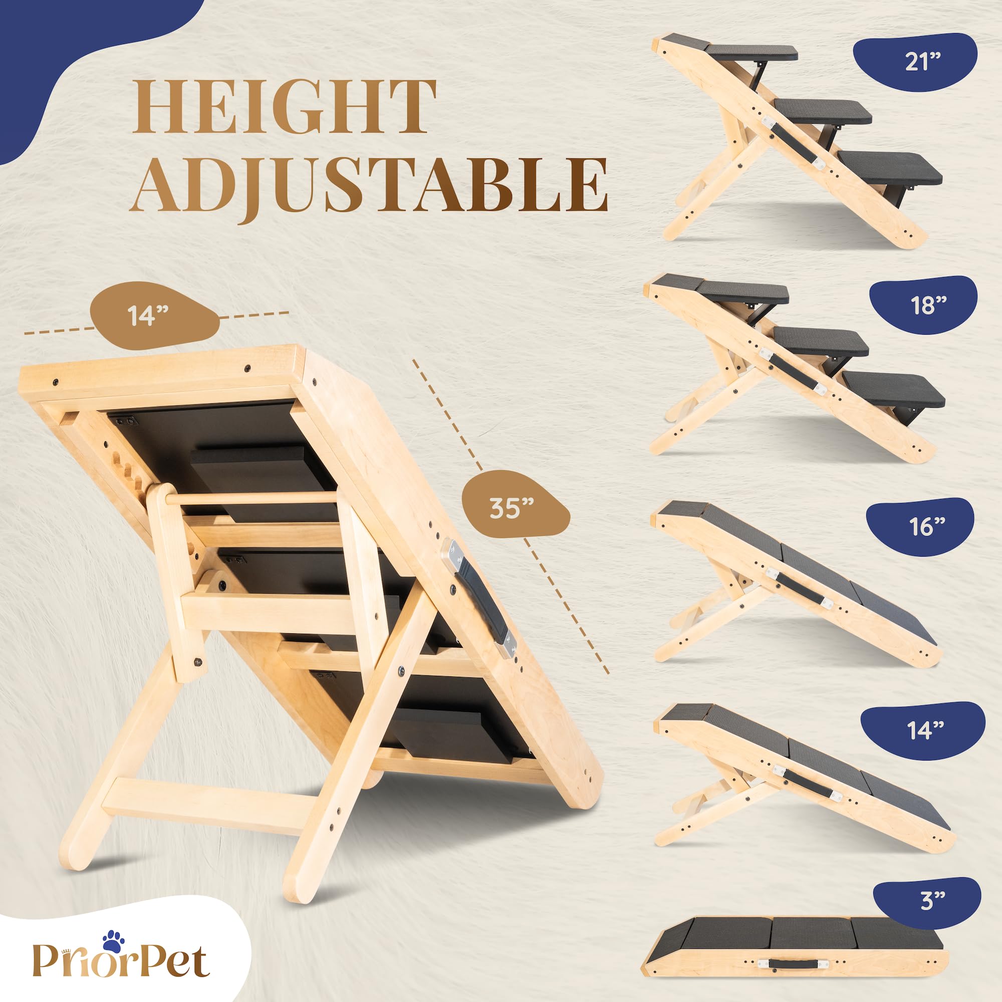Priorpet rampa en abedul natural, durabilidad y estilo