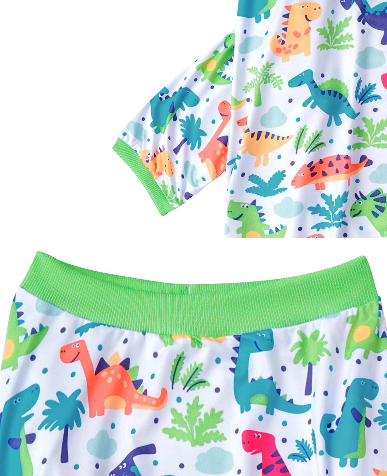 PriPre camiseta para perros grandes, ajuste cómodo con dinosaurio verde