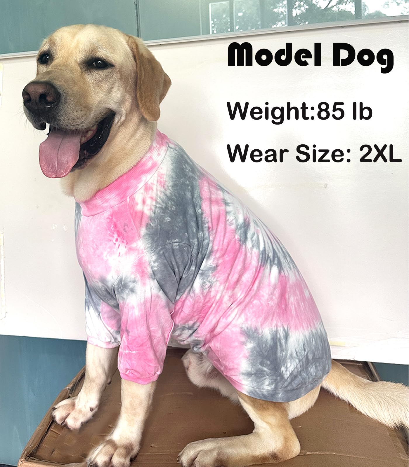 PriPre camiseta para perro rosa 3XL, uso en casa y exterior para mayor visibilidad.