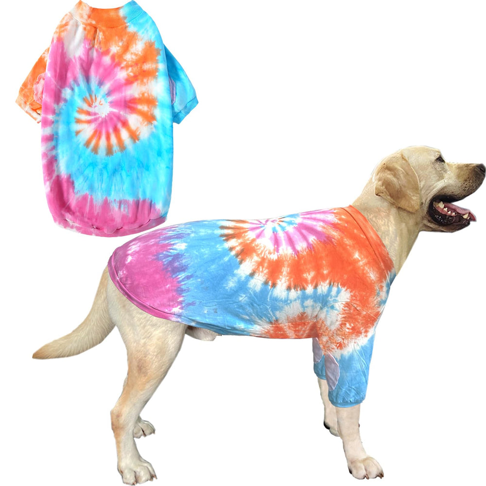 PriPre camiseta para perro rosa-naranja, tela suave para comodidad diaria