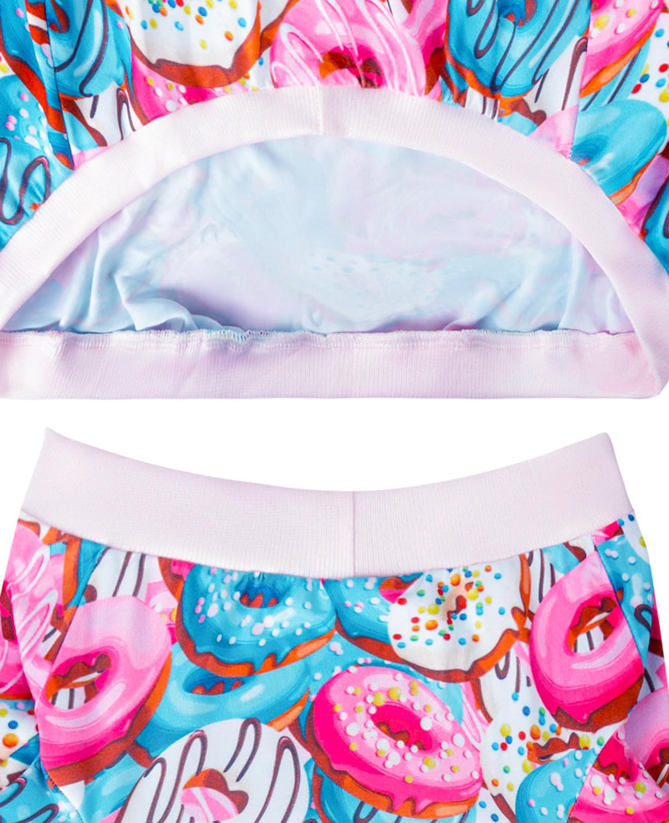 PriPre camiseta donut colorido, lavado a máquina o a mano para limpieza fácil.