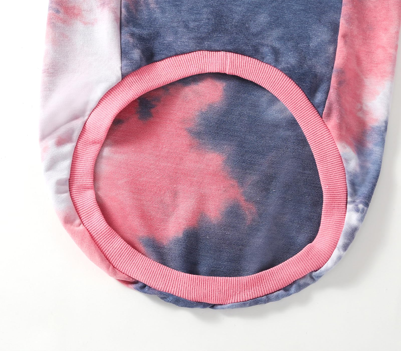 PriPre tejido algodón suave y elástico en sudadera de perro rosa gris
