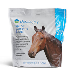 PRN Duralactin Equine Joint Plus Pellets en botella, apoyo para articulaciones sanas.