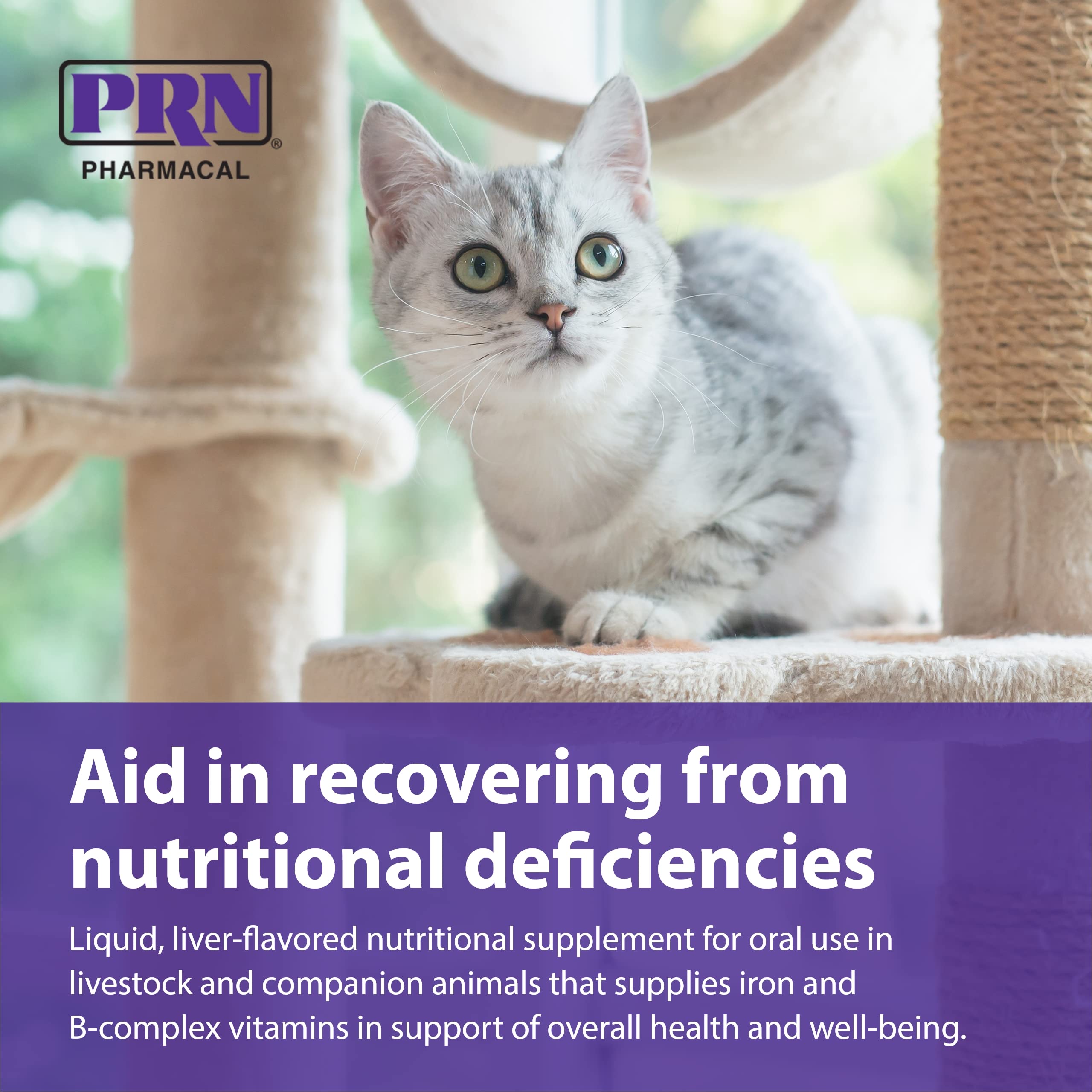 PRN Liqui-Tinic etiqueta nutricional con información clave.