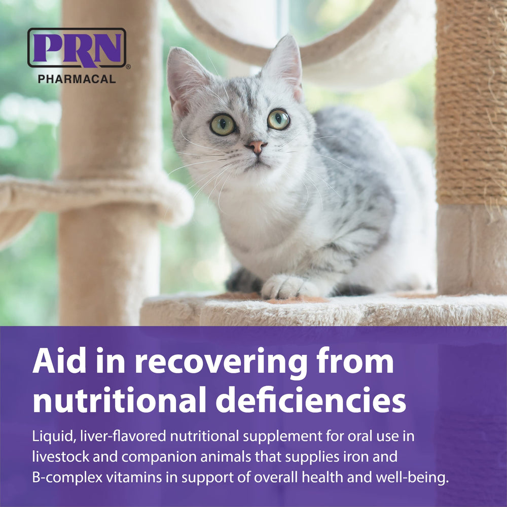 PRN Liqui-Tinic etiqueta nutricional con información clave.