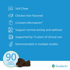 PRN Duralactin con omega-3, zinc y vitamina E para nutrición articular.