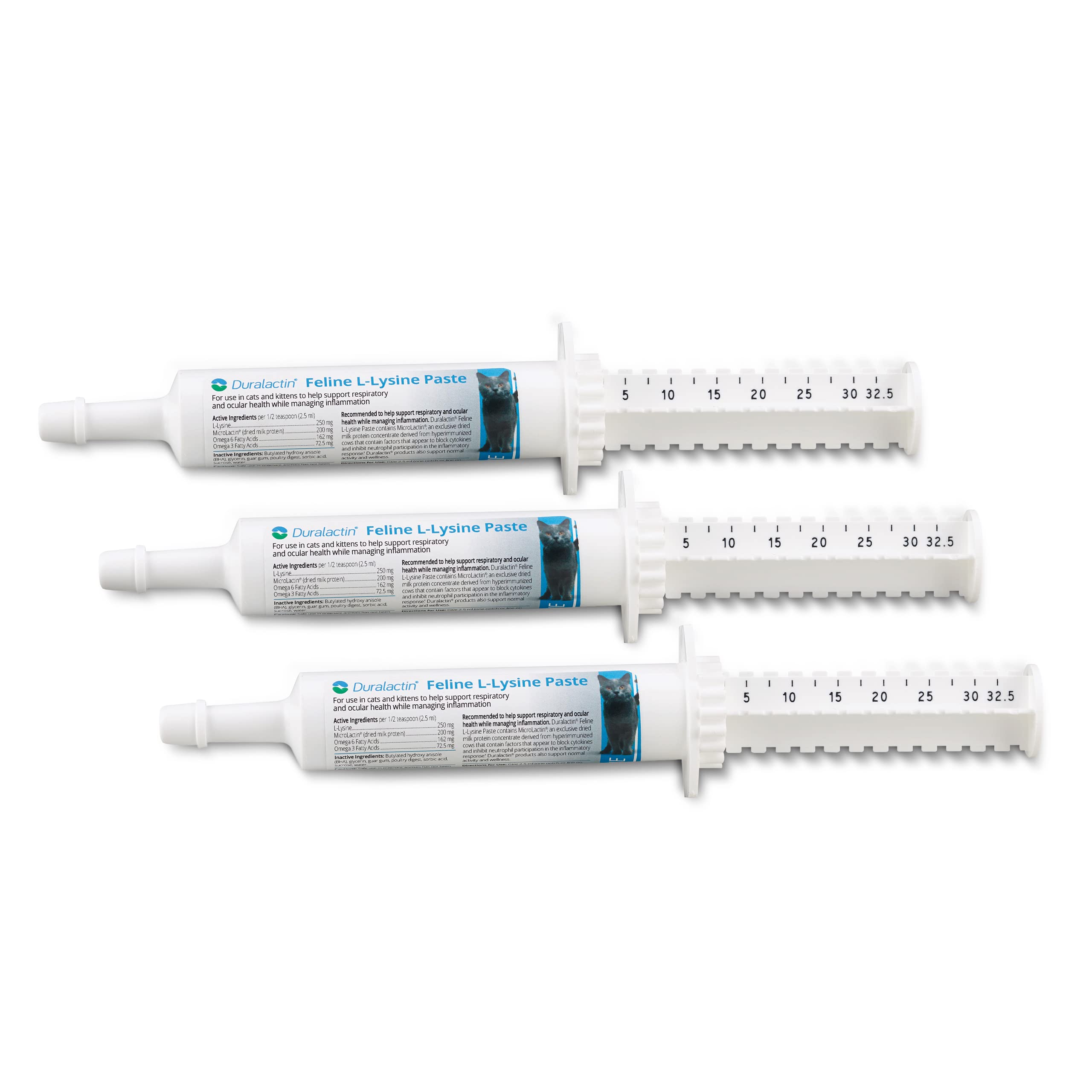 PRN Pharmacal Duralactin para gatos: pasta lisina L, apoyo respiratorio y ocular