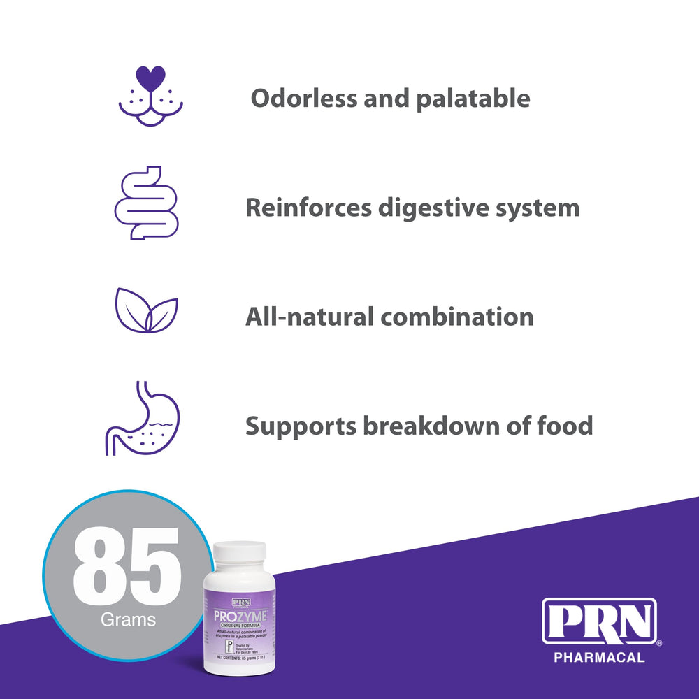 PRN ProZyme mezcla con alimento de mascota para digestión suave