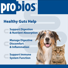 Probios Probiocin Gel Oral, dosis concentrada para mascotas.