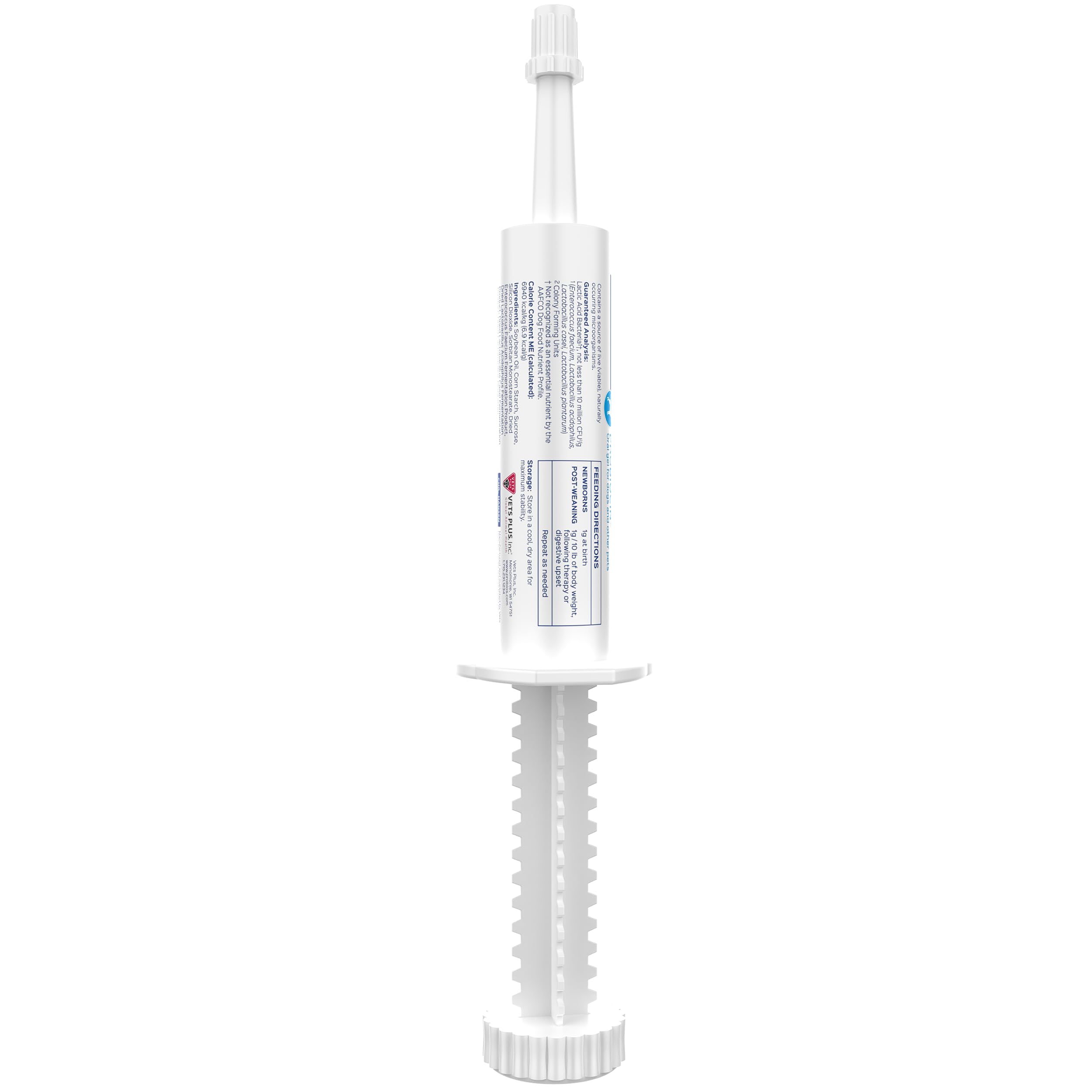 Probios Probiocin Gel Oral, empaque verde para almacenamiento.