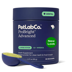 ProBright polvo dental para perros en empaque, aliento más fresco.