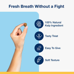 ProDen PlaqueOff masticables envase cerrado, opción conveniente para uso diario.