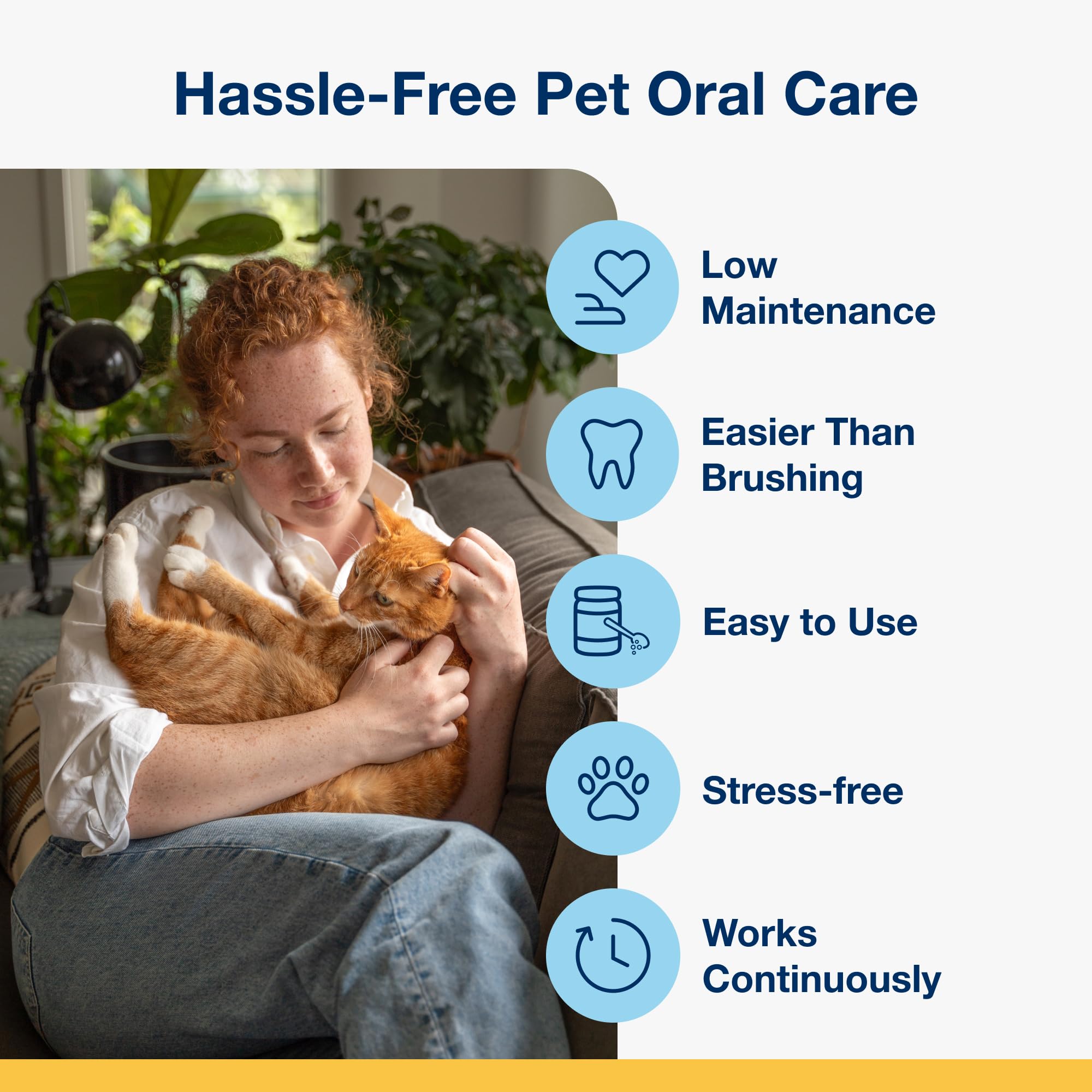 ProDen PlaqueOff polvo para gatos, contiene algas marinas de origen natural.
