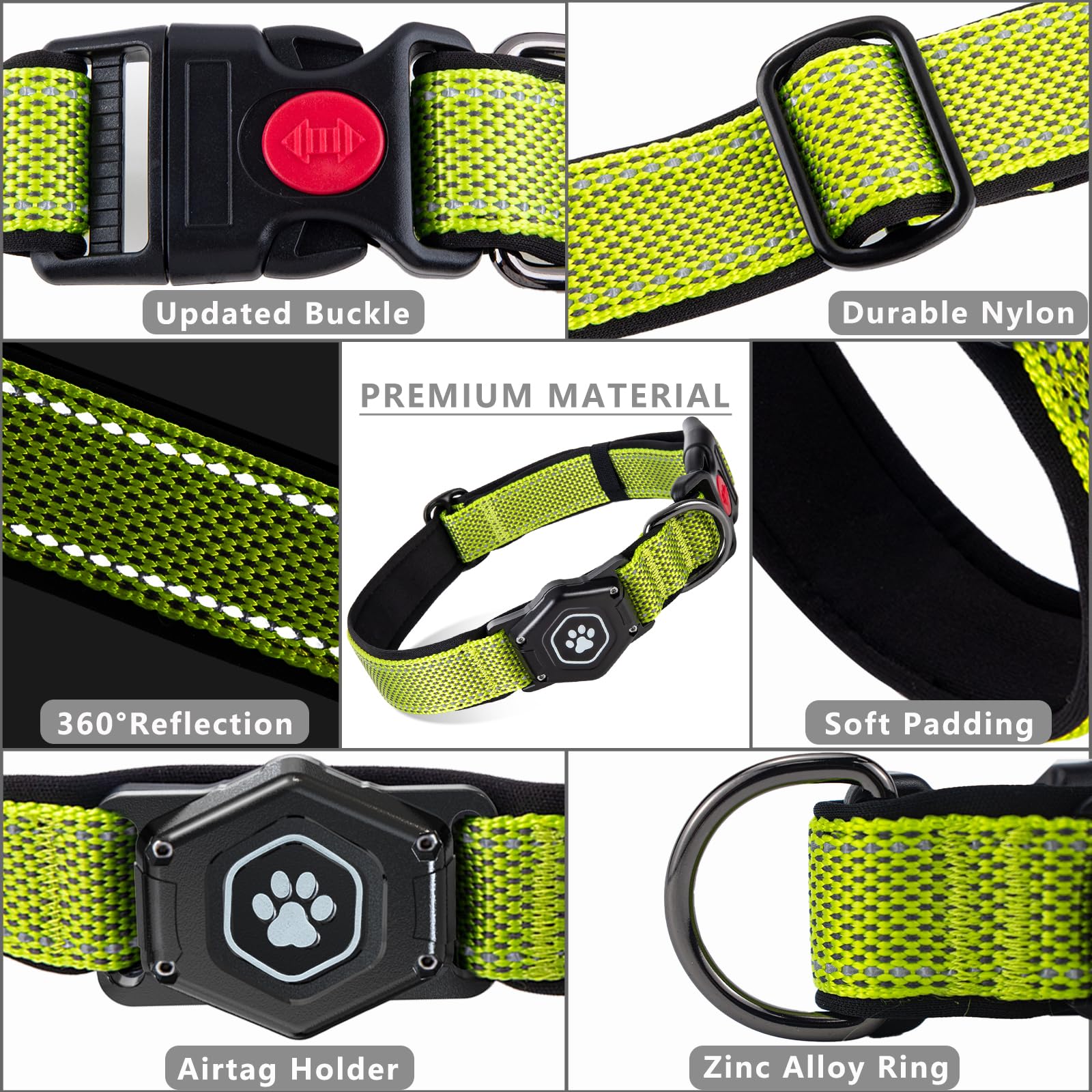 PROFAVO AirTag Portador ergonómico incluido en el collar