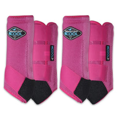 Professional's Choice 2XCOOL, vista frontal, botas ligeras para caballos en entrenamiento.