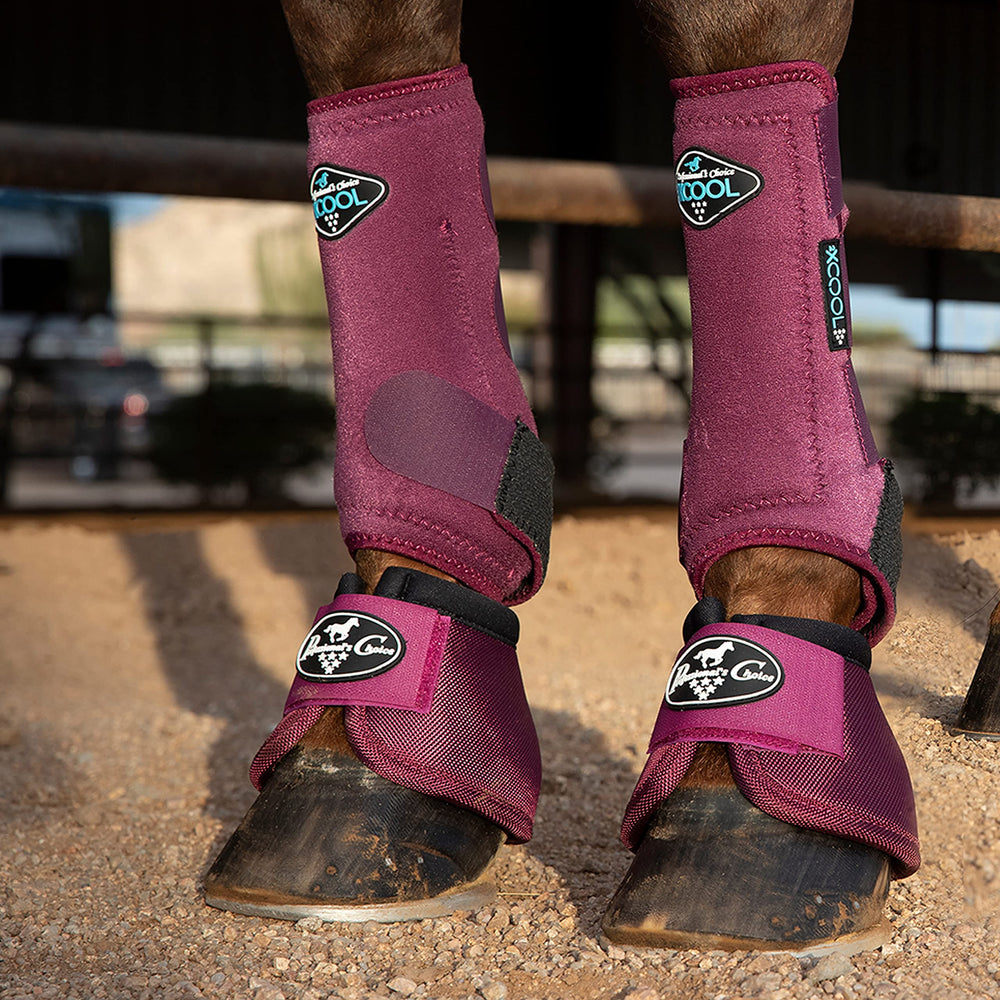 Botas 2XCool de Professional's Choice en uso para caballos activos