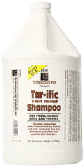 Professional Pets PPP Tar-ific Champú, botella frontal, calma irritaciones y olor en la piel del perro.