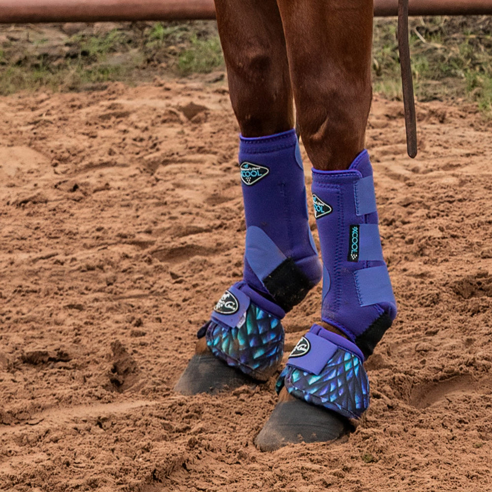 Professional's Choice 2XCool: botas para caballo, frente derecha, soporte ligero y transpirable.