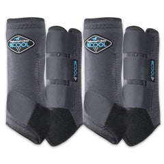 Botas 2XCool de Professional's Choice, vista frontal, protección de las piernas y frescura durante el trote.