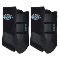 Professional's Choice 2XCool botas para caballos, vista frontal, enfriamiento y protección.